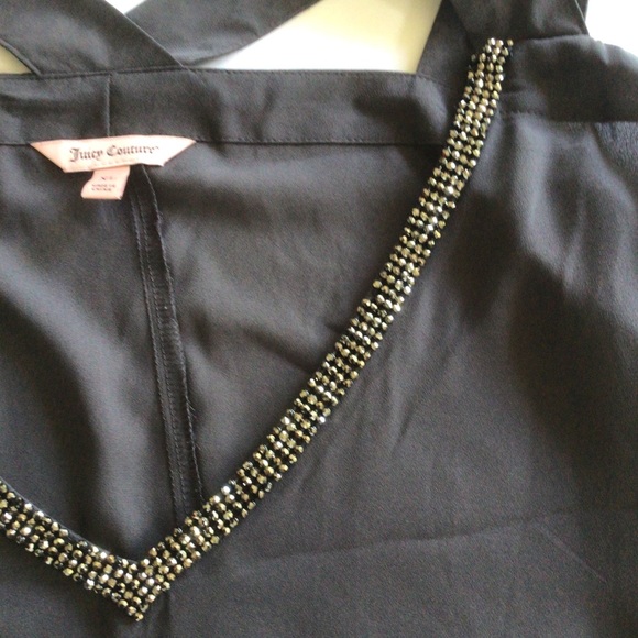 JUICY COUTURE COLD SHOULDER EMBELLISHED TOP SIZE XL - Picture 8 of 11